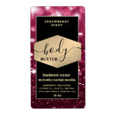 Matig elegant-skelet-etiket voor schrijfboter etiket (Voorkant)