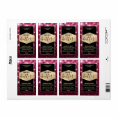 Matig elegant-skelet-etiket voor schrijfboter etiket (Full Sheet)