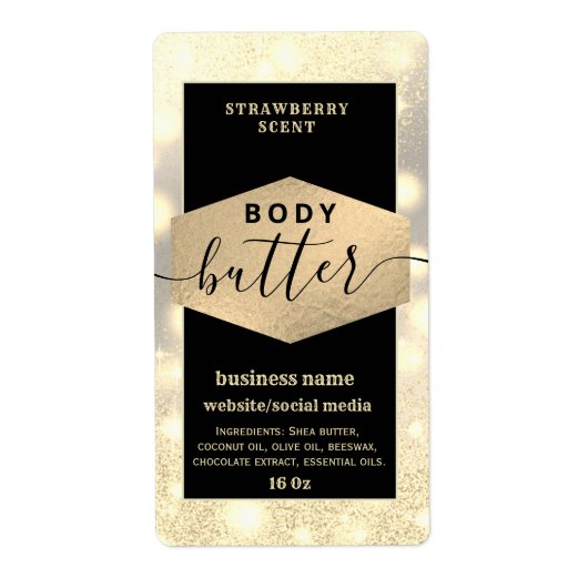 Matig elegant-skelet-etiket voor schrijfboter etiket (Voorkant)