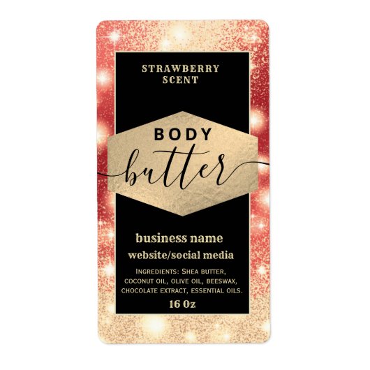 Matig elegant-skelet-etiket voor schrijfboter etiket (Voorkant)