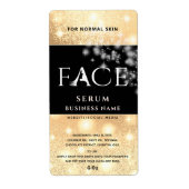 Matig elegant sparkle FACE-serumlabel Etiket (Voorkant)