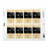 Matig elegant sparkle FACE-serumlabel Etiket (Full Sheet)