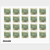 Matig elegant sparkle FACE-serumlabel Vierkante Sticker (Vel)