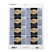 Matig elegant sparkle glittery soy candle label (Full Sheet)