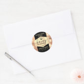 Matig elegant sparkle Gold bijenkast honingklaver Ronde Sticker (Envelop)