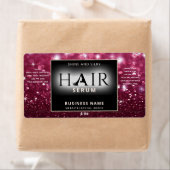 Matig elegant sparkle HAIR-serumlabel Etiket (Insitu)