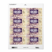 Matig elegant sparkle HAIR-serumlabel Etiket (Full Sheet)