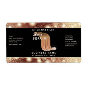 Matig elegant sparkle-script, serumlabel etiket (Voorkant)