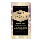 Matig elegant sparkle-script, serumlabel etiket (Voorkant)