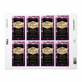 Matig elegant sparkle-script, serumlabel etiket (Full Sheet)