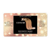 Matig elegant sparkle-script, serumlabel etiket (Voorkant)