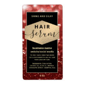Matig elegant sparkle-script, serumlabel etiket (Voorkant)