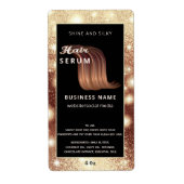 Matig elegant sparkle-script, serumlabel etiket (Voorkant)