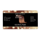 Matig elegant sparkle-script, serumlabel etiket (Voorkant)