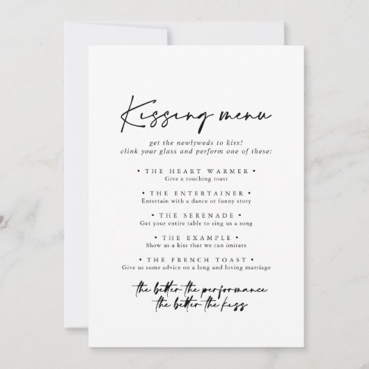 Matig Elegant Weddenrenmenu Spaarkaart (Voorkant)