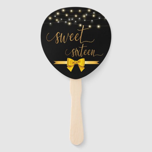 Matig elegant, zoet 16 handventilator handwaaier (Voorkant)