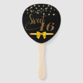 Matig elegant, zoet 16 handventilator handwaaier (Voorkant)