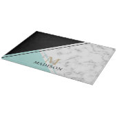 Matig elegant zwart marmer snijplank (Hoek)