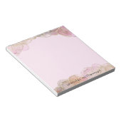 Matig eminine Agate Stone Ink Pink Gold Notitieblok (Schuin)