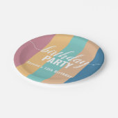 Matig en gedempt kleurenstaal papieren bordje (Gekanteld)