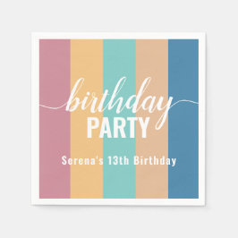 Matig en gedempt kleurenstaal servet