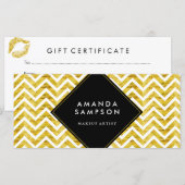 Matig en grafisch certificaat voor artistieke weer (Voorkant / Achterkant)