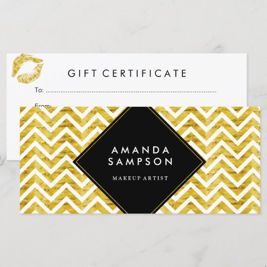 Matig en grafisch certificaat voor artistieke weer (Voorkant / Achterkant)