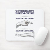 Matig en klein veeartsenijkundig muismat (Met muis)