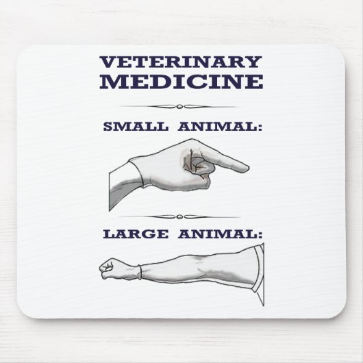 Matig en klein veeartsenijkundig muismat (Voorkant)