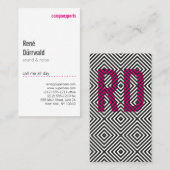 Matig en ongebruikelijk visitekaartje (Voorkant / Achterkant)