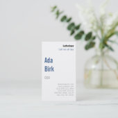 Matig en ongebruikelijk visitekaartje (Staand voorkant)