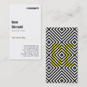 Matig en ongebruikelijk visitekaartje (Voorkant / Achterkant)