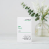Matig en ongebruikelijk visitekaartje (Staand voorkant)
