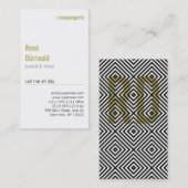 Matig en ongebruikelijk visitekaartje (Voorkant / Achterkant)