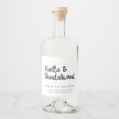 Matig etiket met witte zeugenkaars (Voorkant)