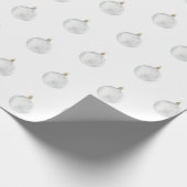 Matig fijn Bleek wit kerstcadeau Cadeaupapier (Hoek)