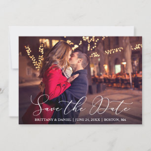 Matig fijne kalligrafie Coupfoto Save The Date