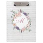 Matig Floral Botanische Waterverf Wood Klembord (Voorkant)