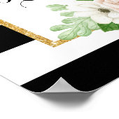 Matig floreel vrijgezellenfeest, welkomstteken poster (Hoek)