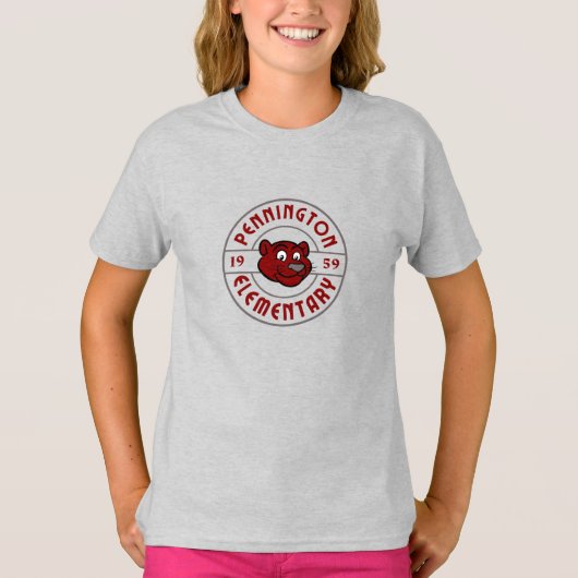 Matig formaat Art Deco Logo in rood T-shirt (Voorkant)