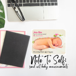 Matig Foto Baby Girl Name Birth Stats Magnet Magneet