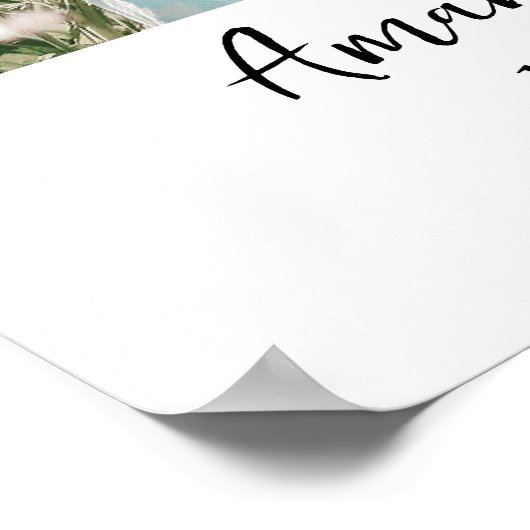 Matig foto-verjaardagsfeest poster (Hoek)