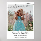 Matig foto-verjaardagsfeest poster (Voorkant)