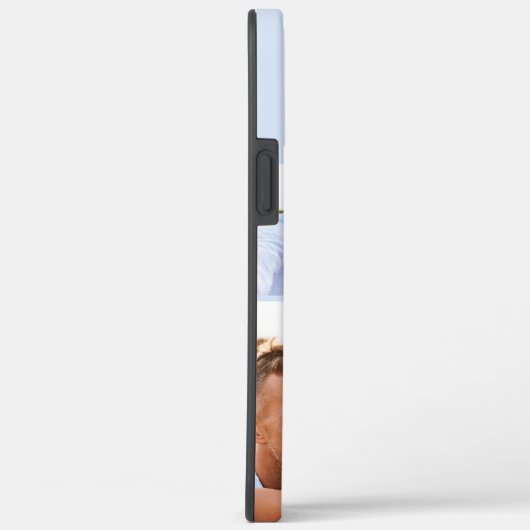 Matig fotocollage monogram zwart initiaal Case-Mate iPhone case (Achterkant / Rechts)