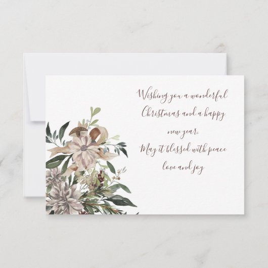 Matig gebladerd gebak bedankkaart (Achterkant)