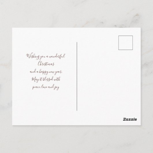 Matig gebladerd gebak briefkaart (Achterkant)