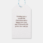 Matig gebladerd gebak cadeaulabel (Achterkant)