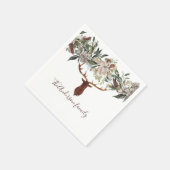 Matig gebladerd gebak servet (Hoek)