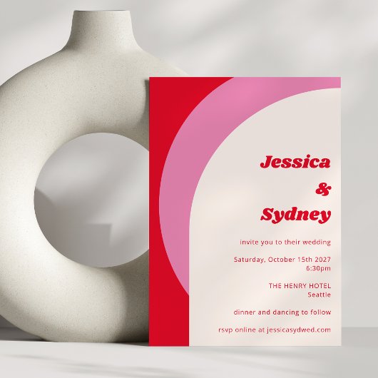 Matig gebold meetbaar lichtroze kaart