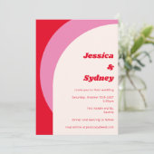 Matig gebold meetbaar lichtroze kaart (Staand voorkant)